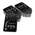 thumbnail image 2 of Inkdotpot Silver Foil Paper Hang Tags Made With Love Text Favor Tags 100 Pack, 2 of 6