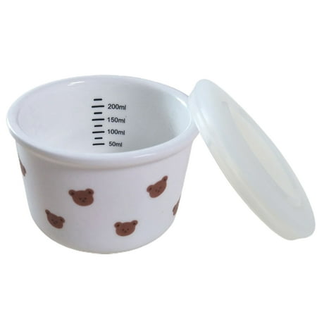 

200ml Baby Food Bowl Heat-resistant Microwaved Porcelain Convenient Toddler Infant Feeding Bowl Kitchenware Supplies