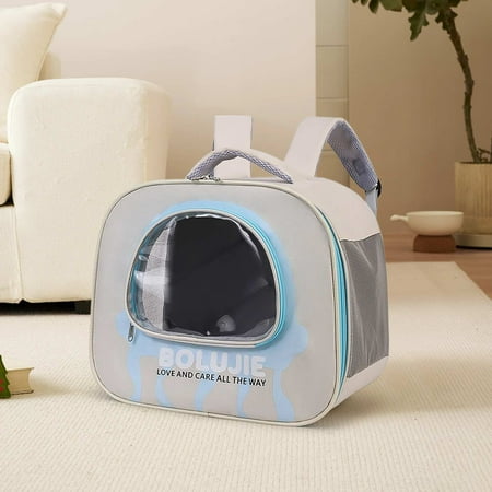 Portable Pet Transport Backpack with Clear Window and Breathable Shoulder Strap  Pet Travel Carrier Large Window Portable Cat Carrier Bag for Small Medium Dogs Cats Puppy
