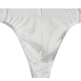 thumbnail image 3 of oelaio Mens Briefs See Through Mesh Thong Lingerie Lightweight Breathable Bikini Panties Transparent Underwear White M, 3 of 3