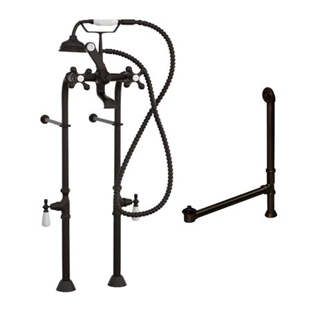 Classic Telephone Freestanding Bathtub Faucet Plumbing Package
