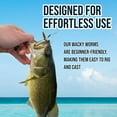 thumbnail image 3 of Reaction Tackle Wacky Worms / Soft Plastic Worm Stick Baits Cinamon Purple Flake, 3 of 7