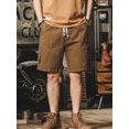 thumbnail image 2 of Pantalones cortos para hombre, para senderismo, color negro, lisos, cargo, Y2k, ropa de lujo, venta al por mayor, ropa de calle de algodón, 2 of 4