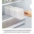 thumbnail image 5 of Yamazaki Home Refrigerator Organizer Bin - Three Styles, White, ABS Plastic, All-Purpose, Handle, Divider, No Assembly, 5 of 7