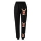 thumbnail image 4 of Pantalones de Mujer Holgados Gibobby Pantalones de Chándal con Estampado Navideño con Bolsillos Cintura Alta Deportivos para Gimnasio Ajuste Atlético Pantalones para Correr Rojo M, 4 of 5