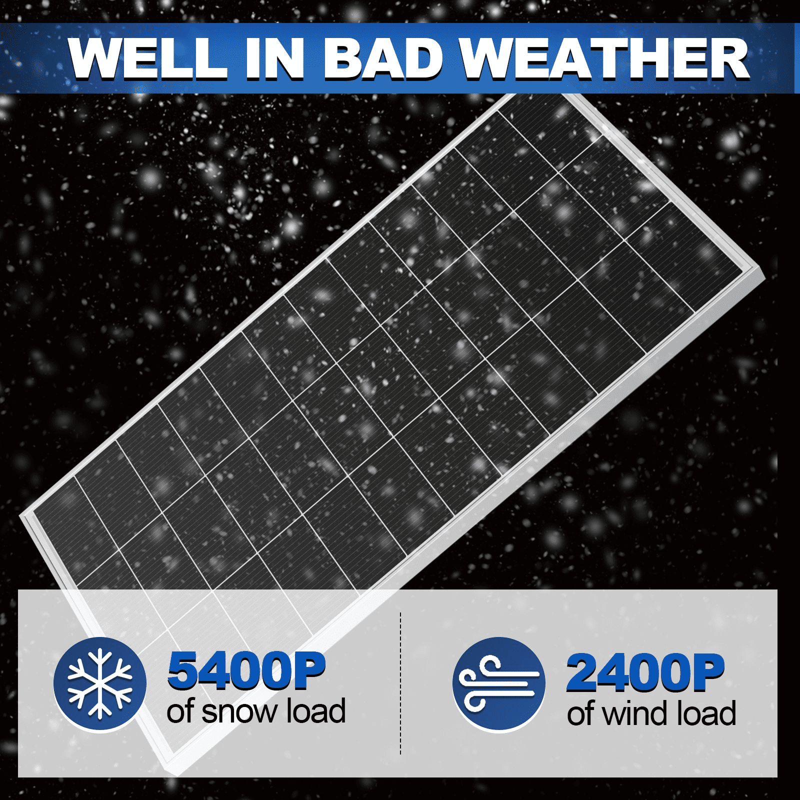 300 Watt Solar Panel 10BB N-Type 300w Solar Panels 25% High Efficiency Monocrystalline Busbar-Less Half-Cut Technology for RV Home Rooftop Power Station Off Grid Systems (300w Single Solar Panel)