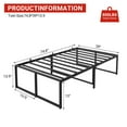 thumbnail image 2 of TROPOW Twin Bed Frames,Platform, Ultra Sturdy Metal Bed Frame with 3 in 1 Steel Support, 14 inch No Box Spring Needed Easy to Assemble Black Mattress Frame, 2 of 10