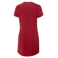 thumbnail image 3 of Women's Fanatics Red Tampa Bay Buccaneers Ruched Drape T-Shirt Dress, 3 of 3