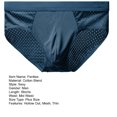 thumbnail image 7 of Joernso Men Briefs Mesh Stretchy Breathable Solid Color Plus Size Hollow Out U Convex Panties Underwear for Home, 7 of 7