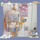 thumbnail image 5 of Mochila nueva Kawaii Sanrio Mymelody Kuromi Cinnamoroll con pompón Purin, mochila escolar para estudiantes de gran capacidad con dibujos animados, 5 of 5