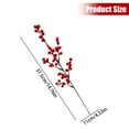 thumbnail image 3 of CoreLiving Artificial Red Berry Stems, Fake Berries & Christmas Cranberry Sprigs, 14.8 Inch Realistic Red Berries Stems for Christmas Tree Decorations, DIY Crafts, Wedding, Wreath and Home Decor, 3 of 4