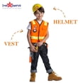 thumbnail image 2 of Disfraz de obrero de la construcción para niños Dress Up America, 2 of 7