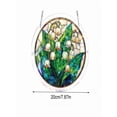 thumbnail image 2 of Yardvibe Acrylic Puzzles Suncatcher Window Hanging, 7.87" Sun Catcher Stained Glass Garden Decoration for Women Men Mom Birthday Gift Home Decor (Secret Lily Valley), 2 of 6