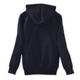 thumbnail image 4 of Women's Cute Hoodies Oversize Solid Warm Fleece Lined Zip Up Hooded Jacket With Pocket Winter Fashion Sweatshirts Navy, 4 of 4