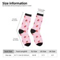 thumbnail image 2 of Fotbe Strawberry Floral Calcetas Largas con Estampado para Hombre y Mujer – Calcetas de Compresión Transpirables y Elásticas, Viajar y Uso Diario Talla 5-11, 2 of 6