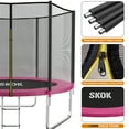 thumbnail image 4 of SKOK 10FT Pink Trampoline with 600LBS Capacity, Ladder, Waterproof, Heavy Duty for Indoor & Outdoor, 4 of 8