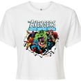 thumbnail image 3 of Marvel The Avengers - Paper Rip - Juniors Cropped Graphic T-Shirt, 3 of 5