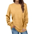 thumbnail image 3 of Vedolay Zip Hoodies for Women Women's Zip Up Hoodies Oversized Sweatshirt Cute Fall Casual Clothing with Pockets,Yellow XXL, 3 of 4