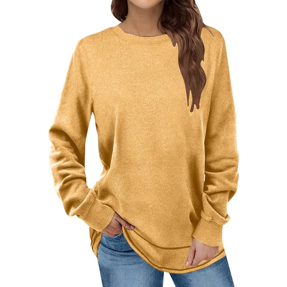 Durtebeua Long Sleeve Sweatshirts Casual Pullover Sweatshirt Tops Shirts Graphic Sweatshirts For Women
