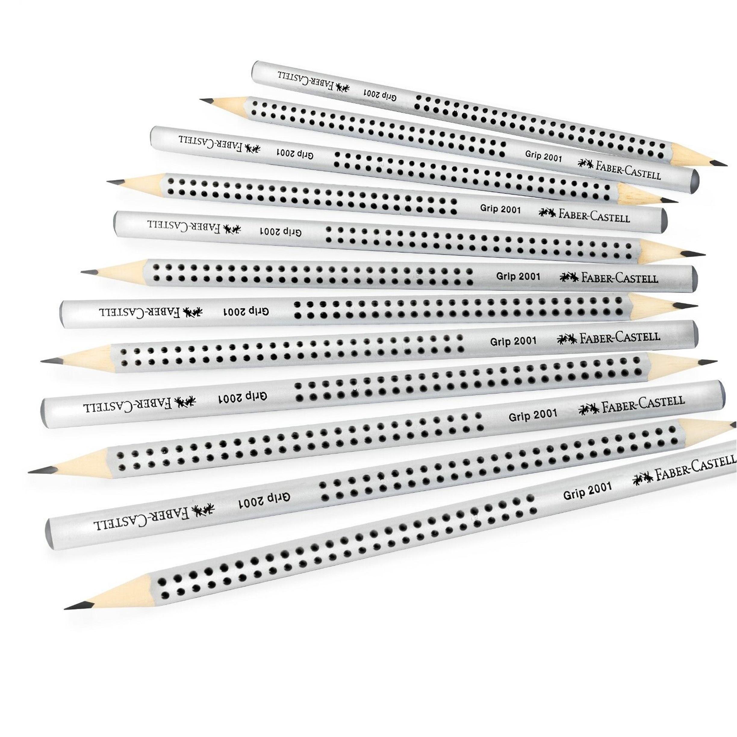 Faber-Castell Grip 2001 Triangular Graphite Pencils - HB - Pack of 12