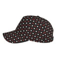 thumbnail image 5 of Fotbe Red and white polka dots Classic Baseball Cap, Adjustable Snapback Hats, Outdoor Baseball Hat for Men and Women Cotton Soft, 5 of 9