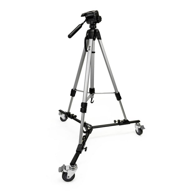 Opteka M3 Professional Heavy Duty Folding Tripod Dolly with Case and 70