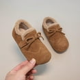 thumbnail image 5 of Quealent Kids Winter Boots Warm Liner Inside Platform Boots Boys Girls Cute Outdoor Non Slip Low Heel Shoes Brown for Size 9, 5 of 9