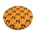thumbnail image 2 of Round Bar Stool Seat Covers, funny halloween cat Elastic Round Chair Cover Stool Seat Slipcover Bar Stool Cushions Round Pad for 12-14 inch, 2 of 7