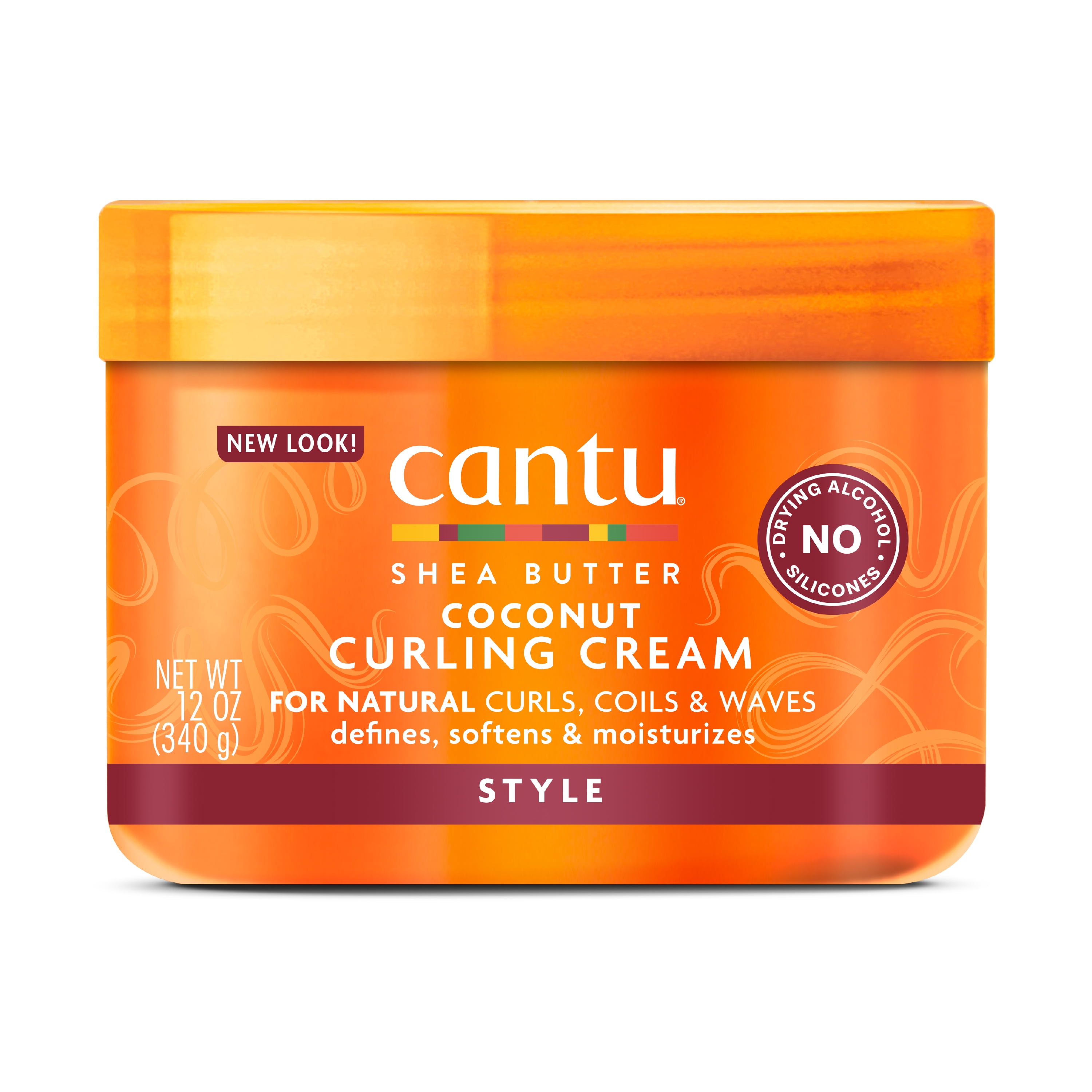Cantu Coconut Curling Cream with Shea Butter, 12 fl oz 