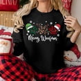 thumbnail image 5 of Wxolcjlv Christmas Paw Print Sweatshirt for Women Pullover Build Sweatshirts, 5 of 6
