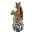 thumbnail image 3 of Animal Elegant Fox Polyresin Fall Acorn Leaf H9646 Thanks, 3 of 3