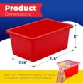 thumbnail image 3 of Contenedores de almacenamiento 4E's Novelty de 5 litros con tapas, paquete de 3, plástico colorido, 3 of 9
