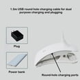 thumbnail image 4 of Injueey Secador de luces LED para uñas, lámpara eléctrica UV púrpura, Clip giratorio de 360 grados, Gel USB, herramientas de secado Iluminación y accesorios Blanco, 4 of 6