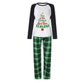 thumbnail image 3 of Pijama familiar a juego de Navidad, conjunto de pijamas verdes, regalo de Navidad, Jesús es la razón, 3 of 3