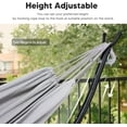 thumbnail image 6 of SUNCREAT Stand Alone Hammocks for Outside, 2 Person Self Standing Hammock, Light Gray, 6 of 8