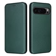thumbnail image 2 of Case with Card Holder Compatible with Google Pixel 9 / 9 Pro Wallet Case, Carbon Fiber PU Leather Magnetic Cover with Kickstand Card Slot Protective Shell Designed for Google Pixel 9 / 9 Pro, Green, 2 of 14