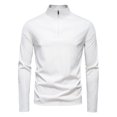 thumbnail image 1 of pstuiky hombres de manga larga, Camisa de manga larga con media cremallera y cuello alto para hombre, con protección solar UPF100+, para primavera y verano tops de invierno para hombre xxl, 1 of 4