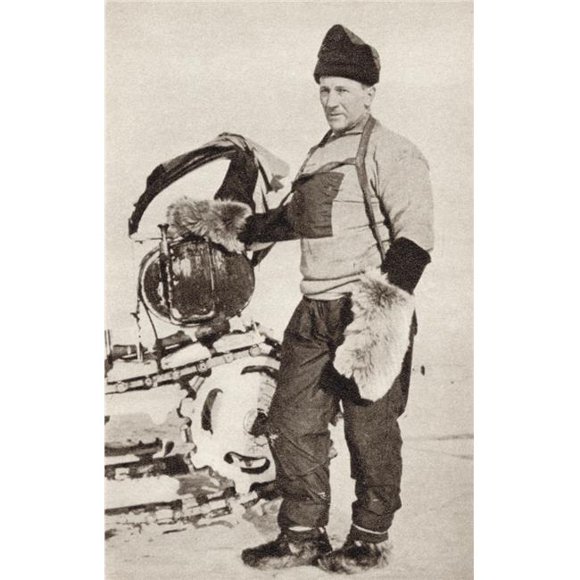 William Lashly, 1867 to 1940 Royal Navy Seaman Who Was A Member of Both of Robert Falcon Scotts Antarctic Expeditions From South with Scott By Rear Admiral E.R.G.R. Evans Poster Print, 22 x 36