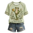 thumbnail image 4 of WGRFFH Women's I Could Be Meaner But Jesus Said No Funny Christian Frog T-Shirt Classic Christian Shirts,Religious Humor Top,Cute Frog Garden Graphic T-Shirt for Summer,Cottage Core Light Green S, 4 of 4