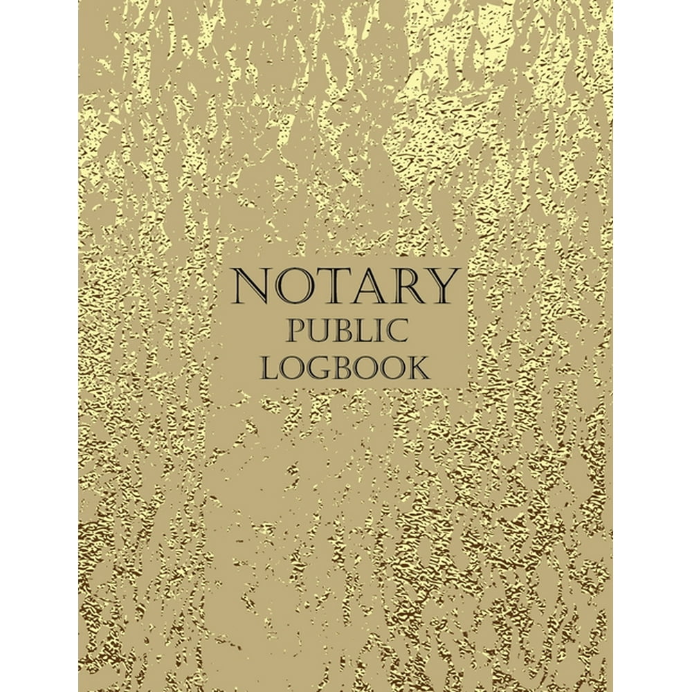 Notary Public Logbook Notary Book To Log Notorial Record Acts By A