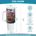 thumbnail image 3 of SKYSONIC 40oz Tumbler with Handle and Straw Lid Double Stainless Steel Vacuum Insulated Travel Mug for Hot Cold Water,Dragon, 3 of 7