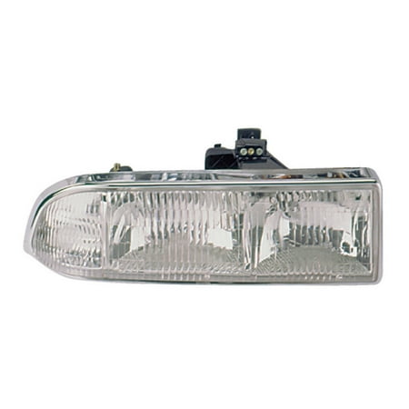 For 1998-2004 Chevy S10 Headlight Passenger Side w/Chrome Bezel | Replacement For GM2503172 | 16526218