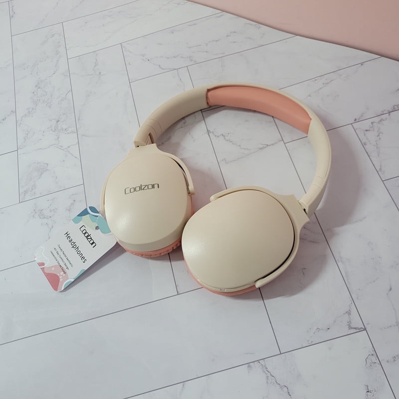 Coolzon Headphones, Bluetooth Headphones with Noise Isolation, Foldable & Comfortable for Music, Gaming & Calls