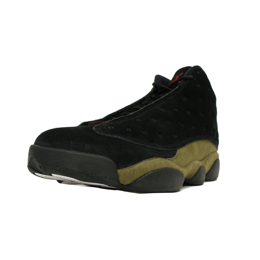 olive green and black jordan 13