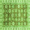 thumbnail image 1 of Ahgly Company Indoor Square Oriental Green Traditional Area Rugs, 4' Square, 1 of 4