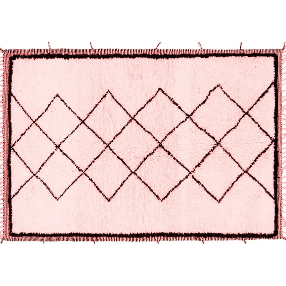 Ahgly Company Indoor Rectangle Solid Red Modern Area Rugs, 7' x 10'