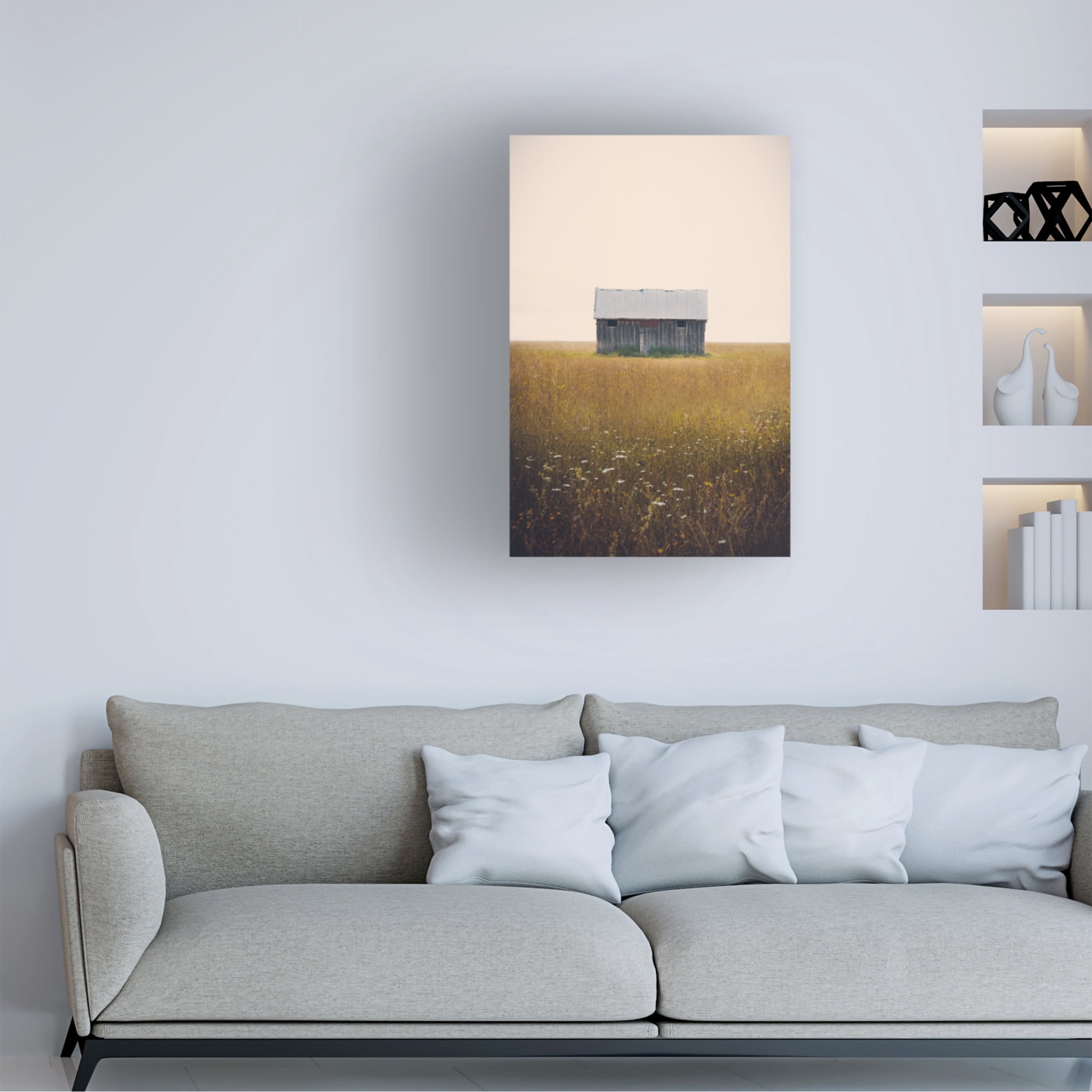 Canvas Wall Art - Annie Bailey Art 'Music For Silence' Wall Art for Living Room, Bedroom, or Office Décor by Trademark Fine Art - 12 x 19 Inches