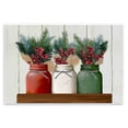 thumbnail image 5 of Stupell Industries Festive Holiday Jars Christmas Berry Bouquets Wall Plaque Design by Ziwei Li, 5 of 5