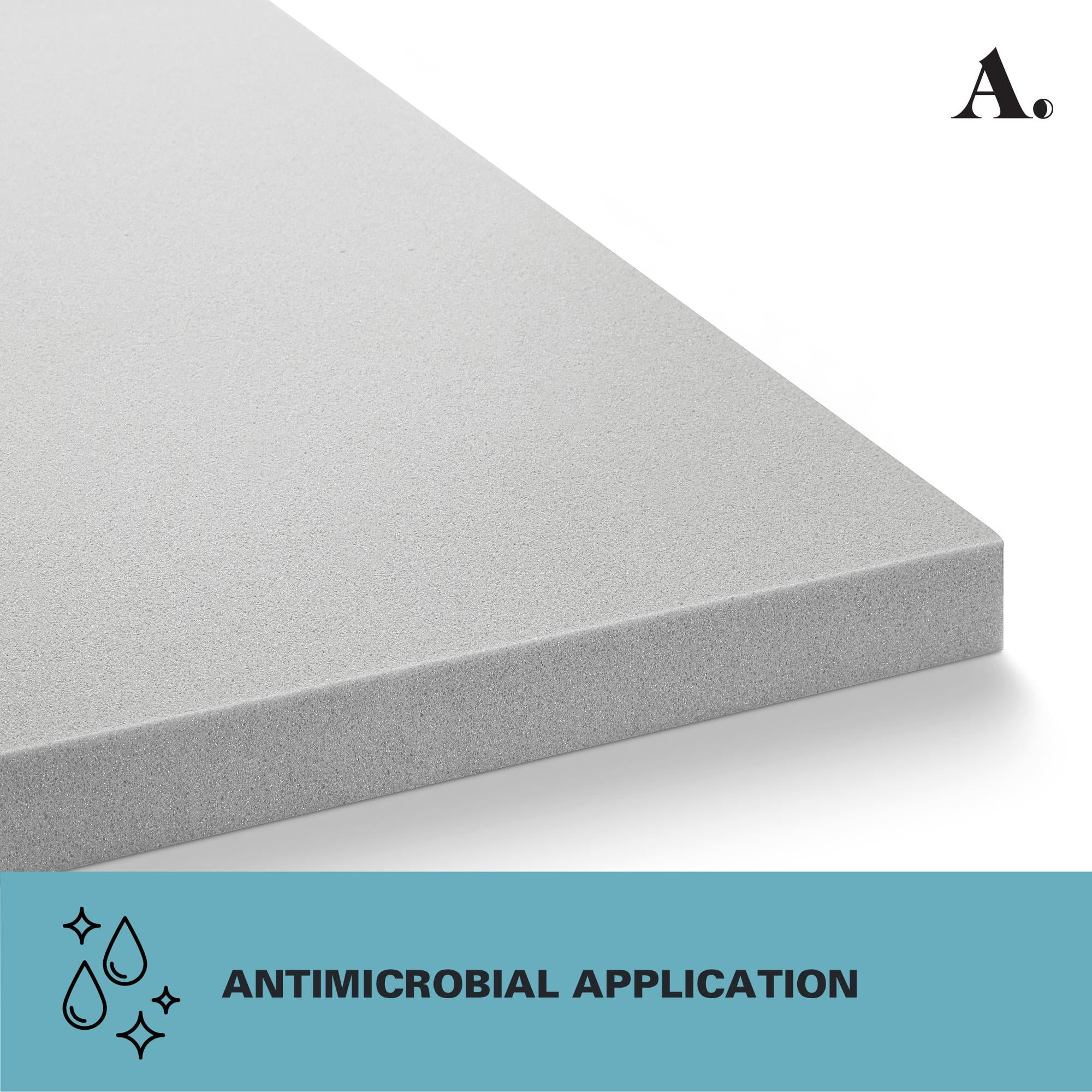 Allswell 2" Memory Foam Mattress Topper Infused with Charcoal, Queen