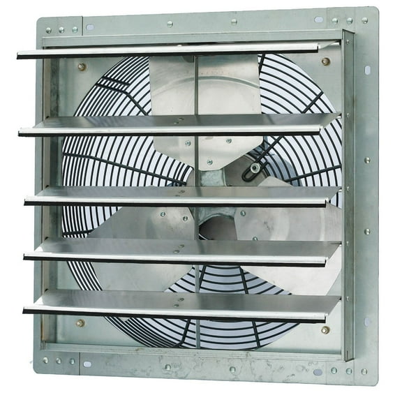 iLIVING 18" Single Speed Shutter Exhaust Fan, Wall-Mounted